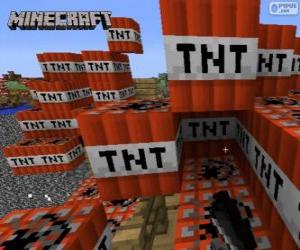 yapboz Minecraft TNT patlayıcı bloğu